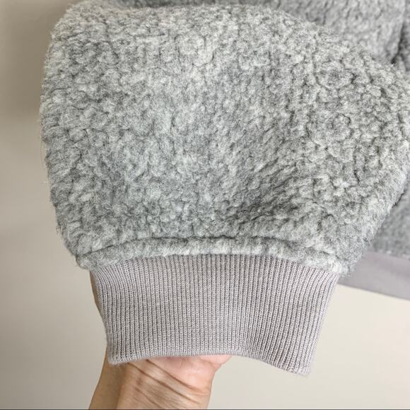 NEW Madewell Polartec Fleece Crewneck Sweatshirt (Sz M) Gray - Picture 6 of 9